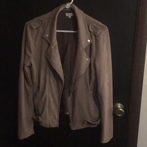 Faux suede jacket